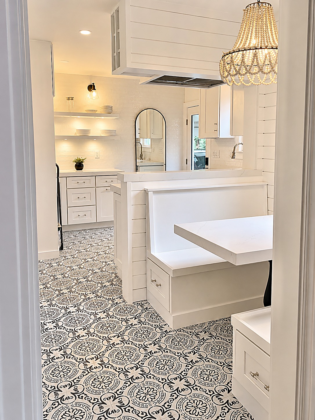 Kitchen and breakfast nook after