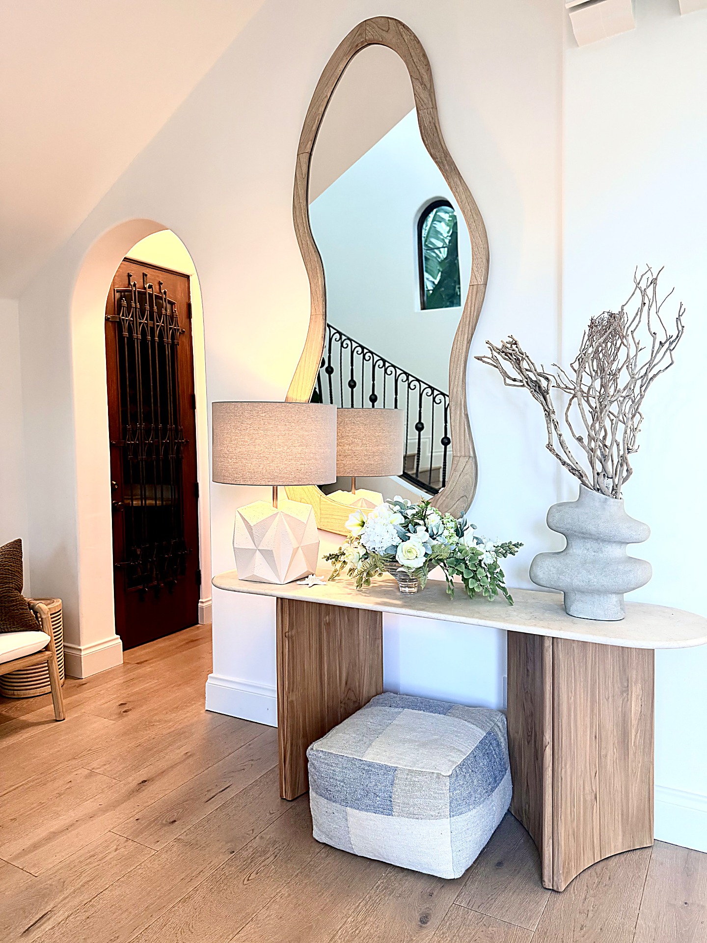 Entry and foyer after